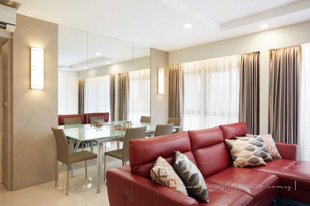 Modern Living Room with TV Console and Feature Wall