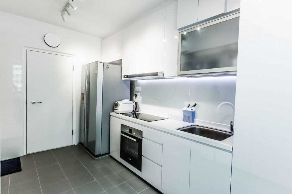 Modern Kitchen with Countertop and Kitchen Tap