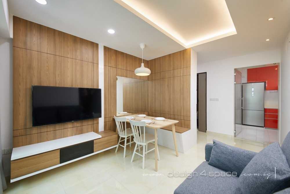 Contemporary Living Room with TV Console and Sofa