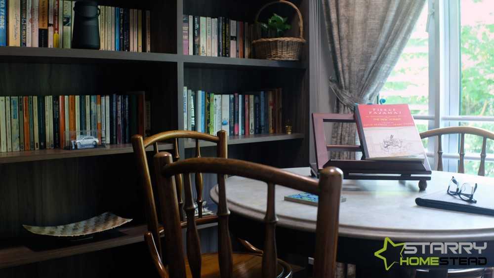 Modern Study with Bookshelf and Desk