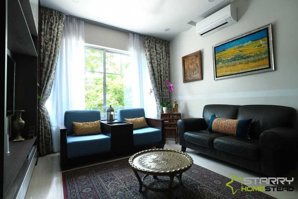 Modern Living Room with TV Console and Sofa