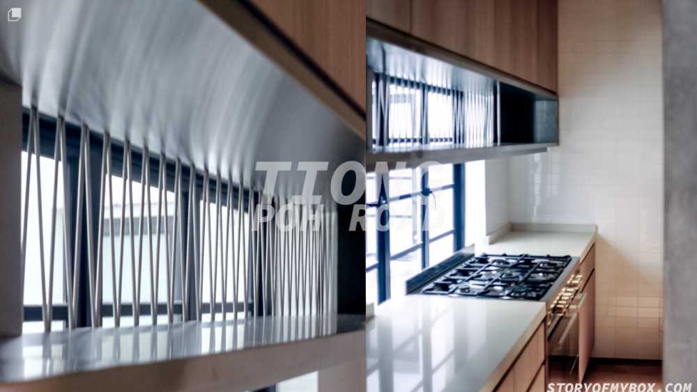 Minimalist Kitchen with Cupboard and Open Kitchen
