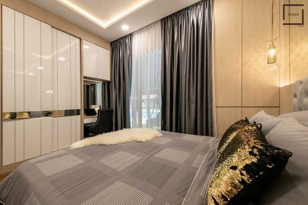 Modern Bedroom with Cove Lighting and Wardrobe