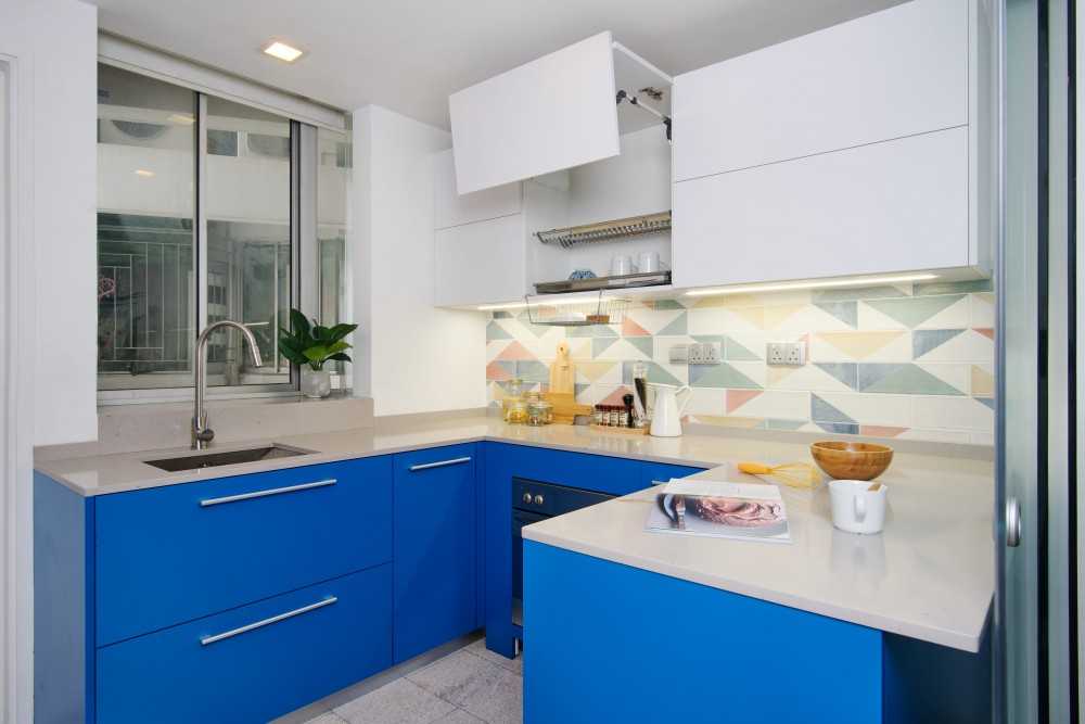 Eclectic Kitchen with Countertop and Kitchen Window