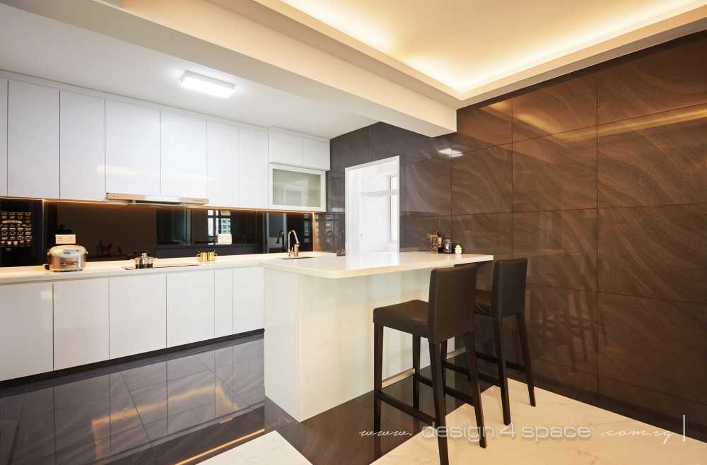Modern Kitchen with Vinyl Flooring and Wood Flooring