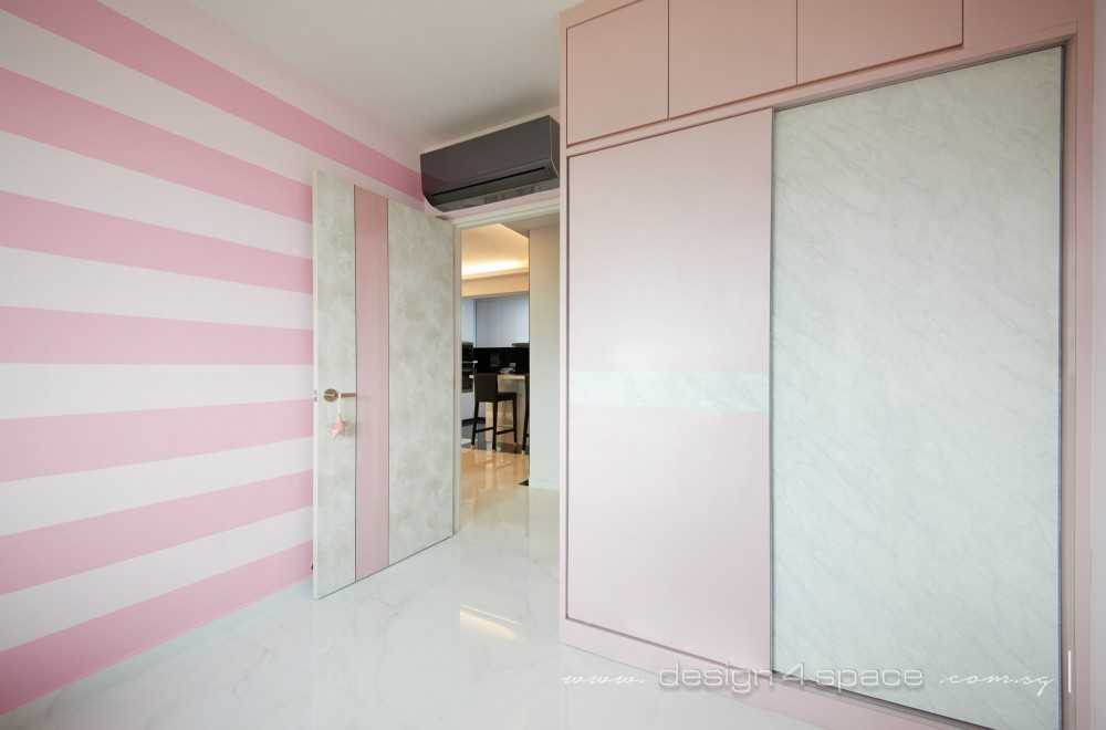 Modern Bedroom with Ceiling Light and Wardrobe