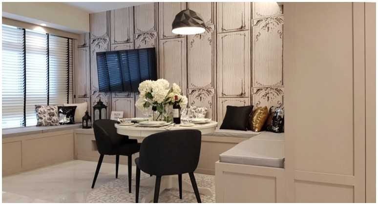 Modern Living Room with TV Console and Feature Wall