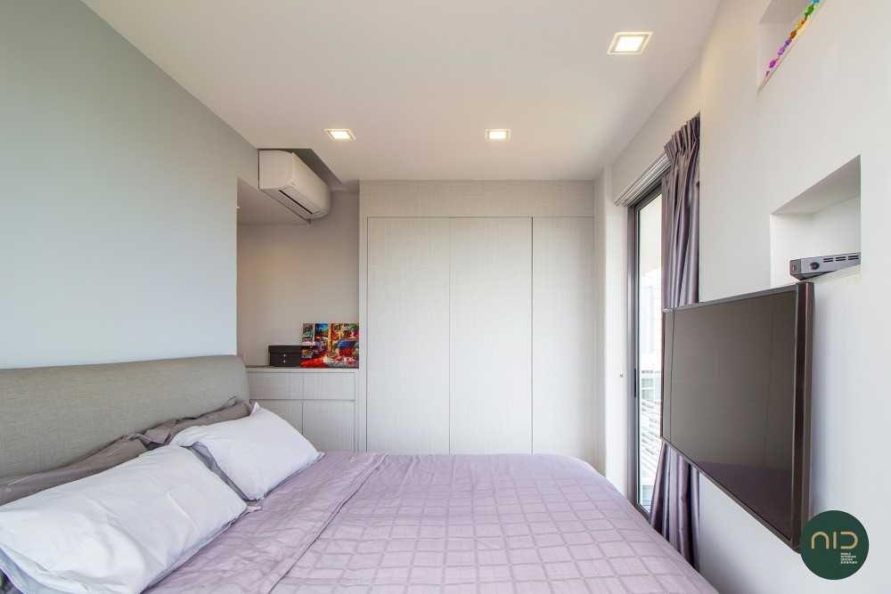 Modern Bedroom with Wardrobe and Closet