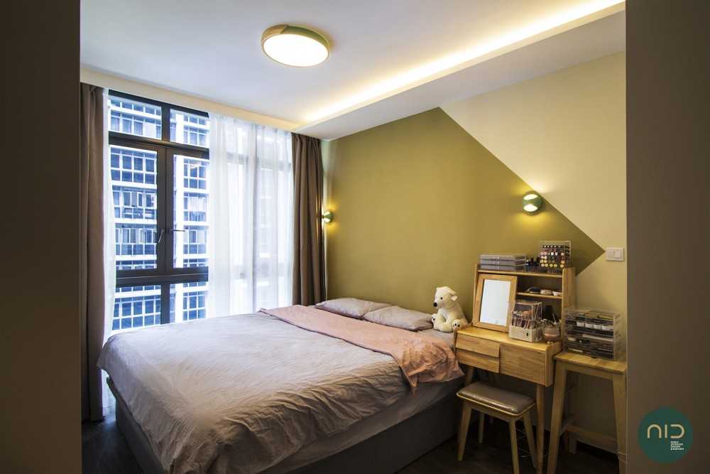 Modern Bedroom with Cove Lighting and Ceiling Light