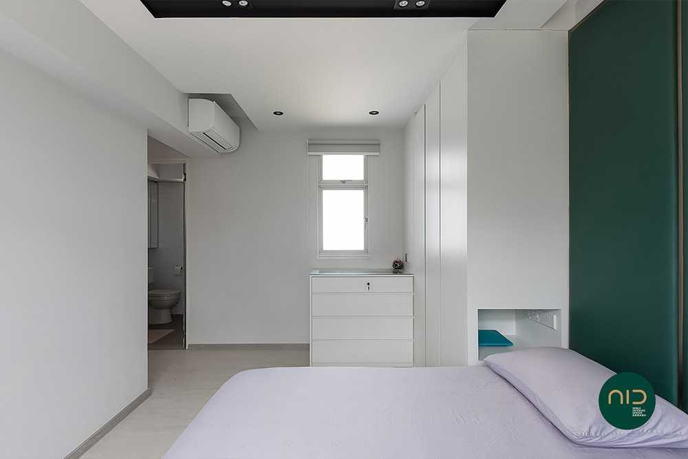 Modern Bedroom with Wardrobe and Built-in Bed