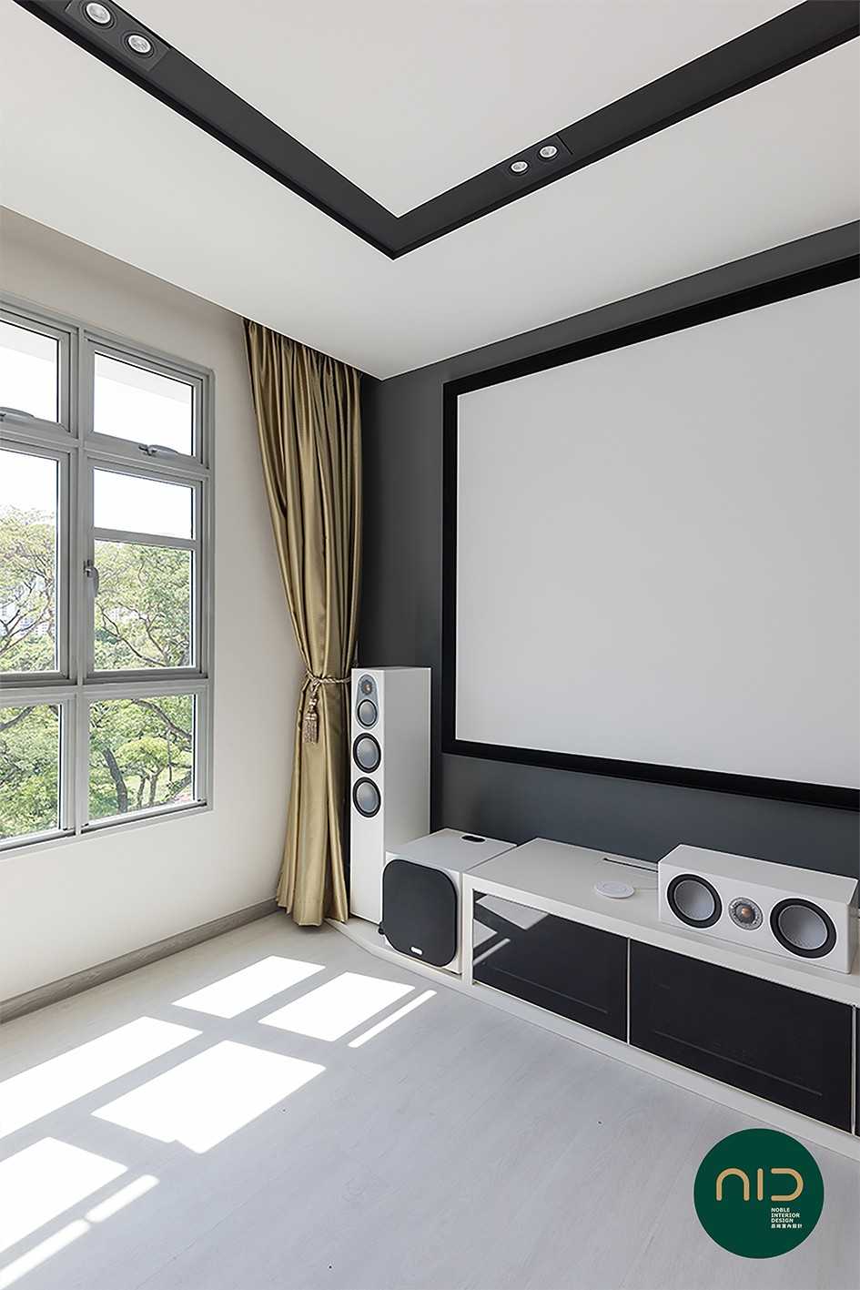 Modern Living Room with Vinyl Flooring and TV Console