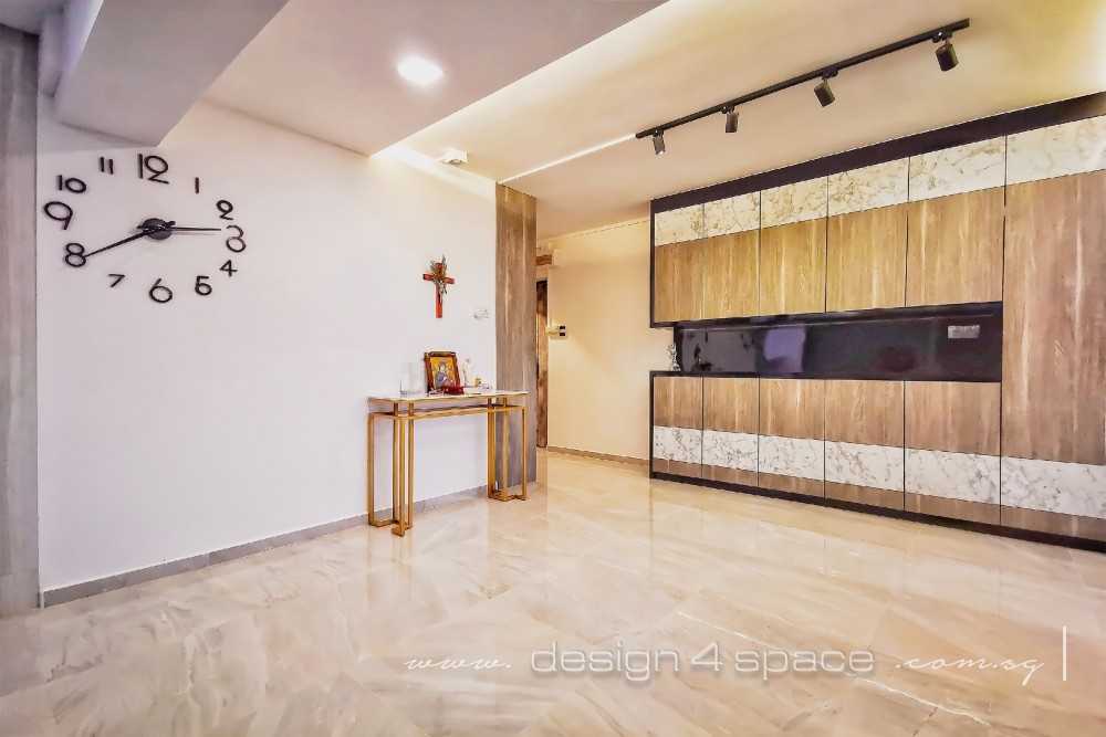 Contemporary Living Room with TV Console and Sofa