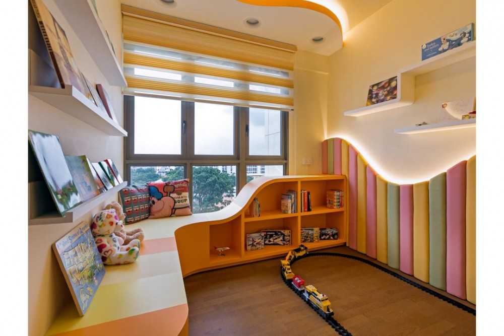Eclectic Kids Room with Toys and Children's Storage