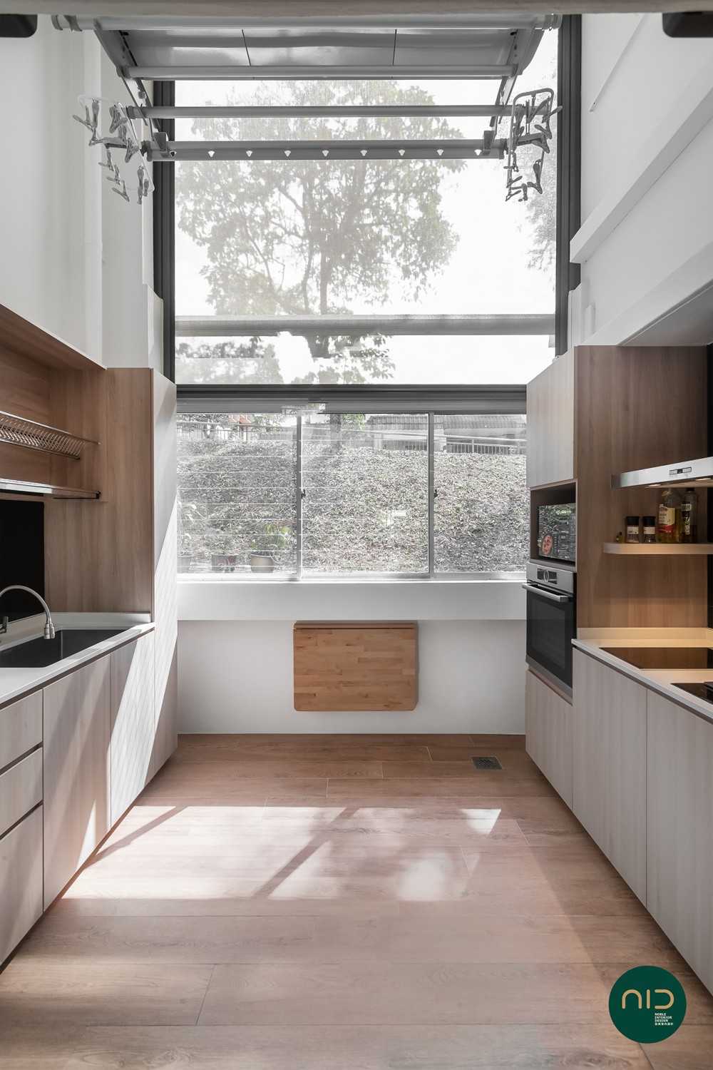 Modern Kitchen with Countertop and Vinyl Flooring