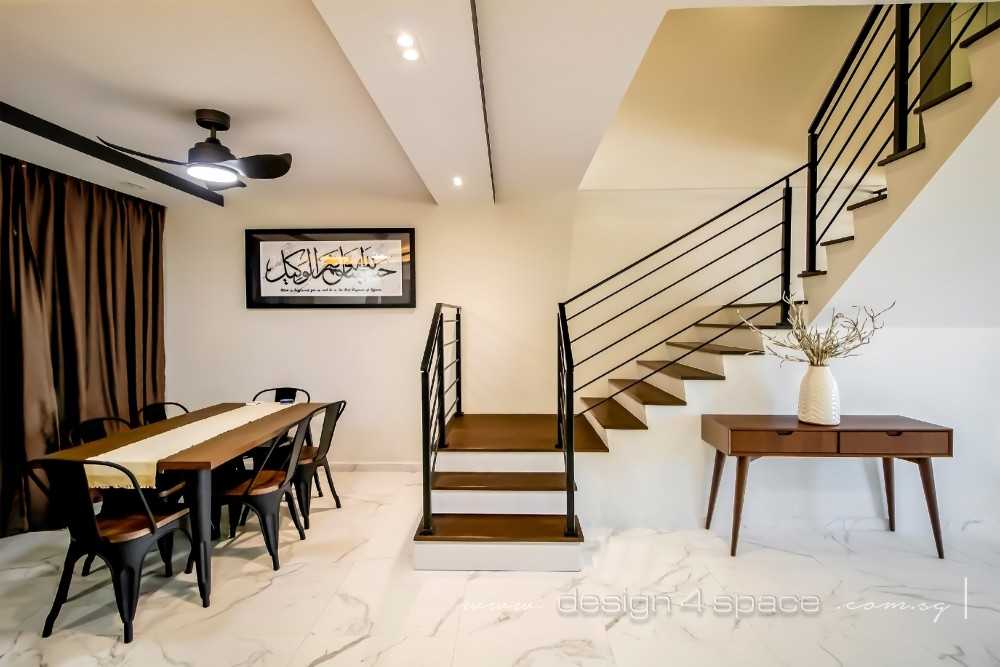 Minimalist Dining Room with Cove Lighting and Drop Ceiling