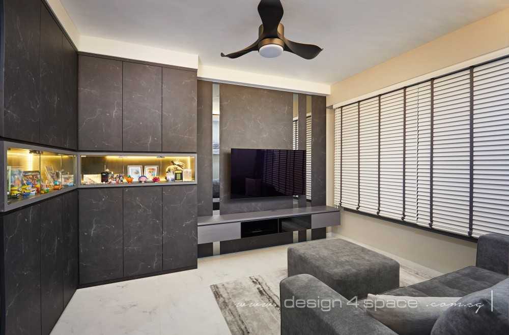 Contemporary Living Room with Sofa and Paintings