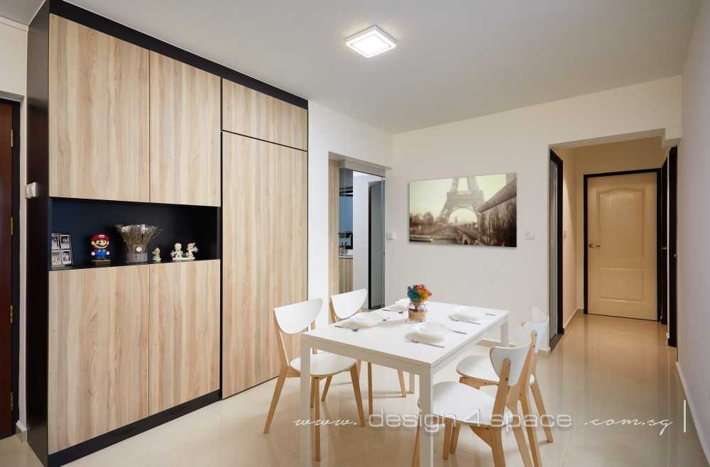 Modern Dining Room with Ceiling Light and Dining Table