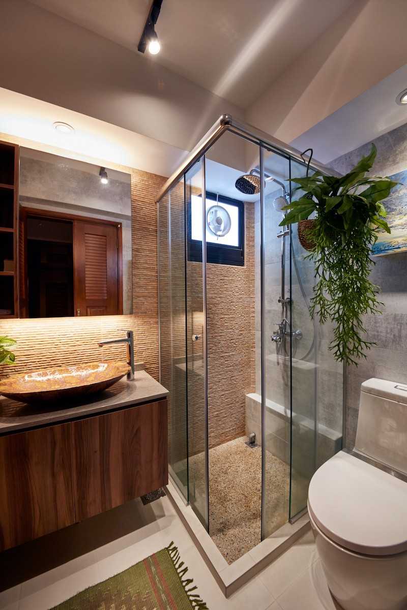 Country Bathroom with Mirror and Bathroom Mirrors