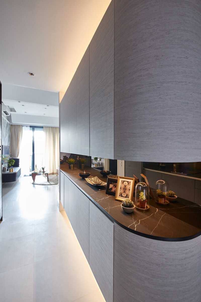 Modern Pantry with Kitchen Accessories and Storage Cabinets