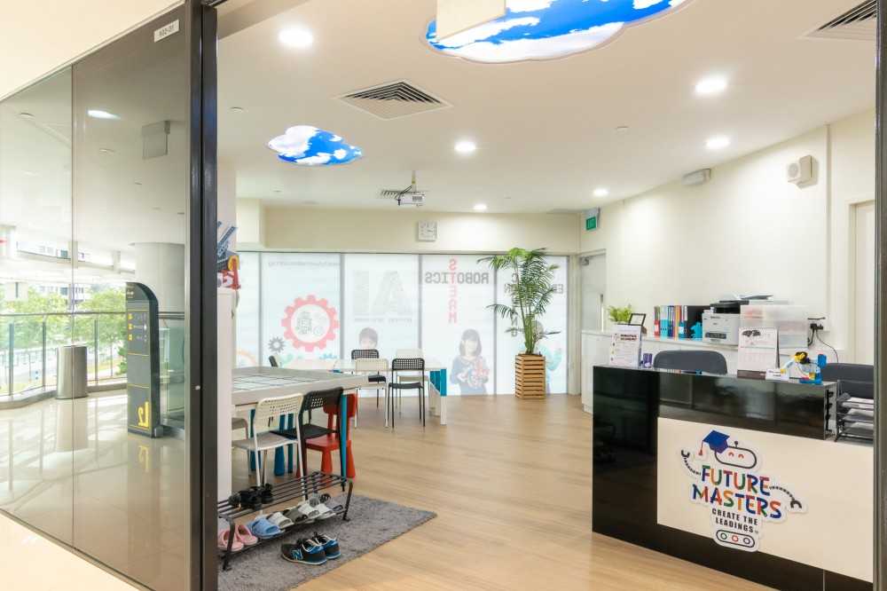 Contemporary Office with Bookshelf and Desk