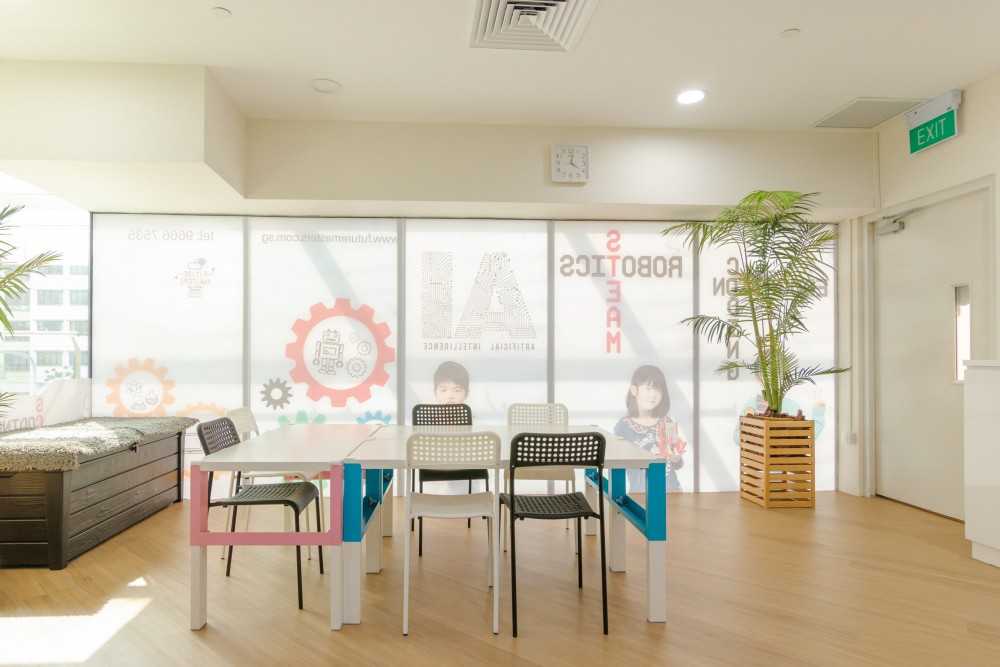 Contemporary Office with Bookshelf and Desk