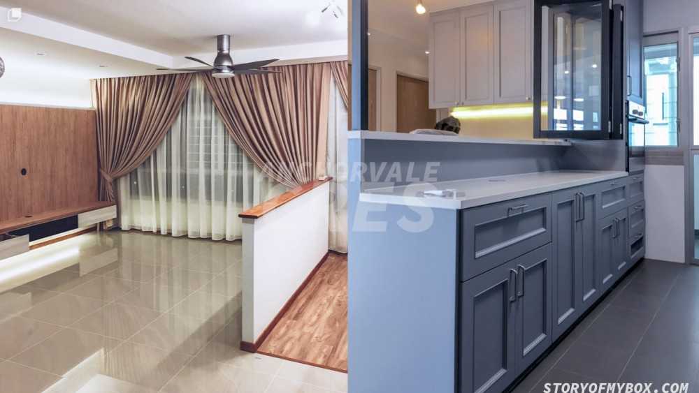 Scandinavian Kitchen with Kitchen Window and Kitchen Island