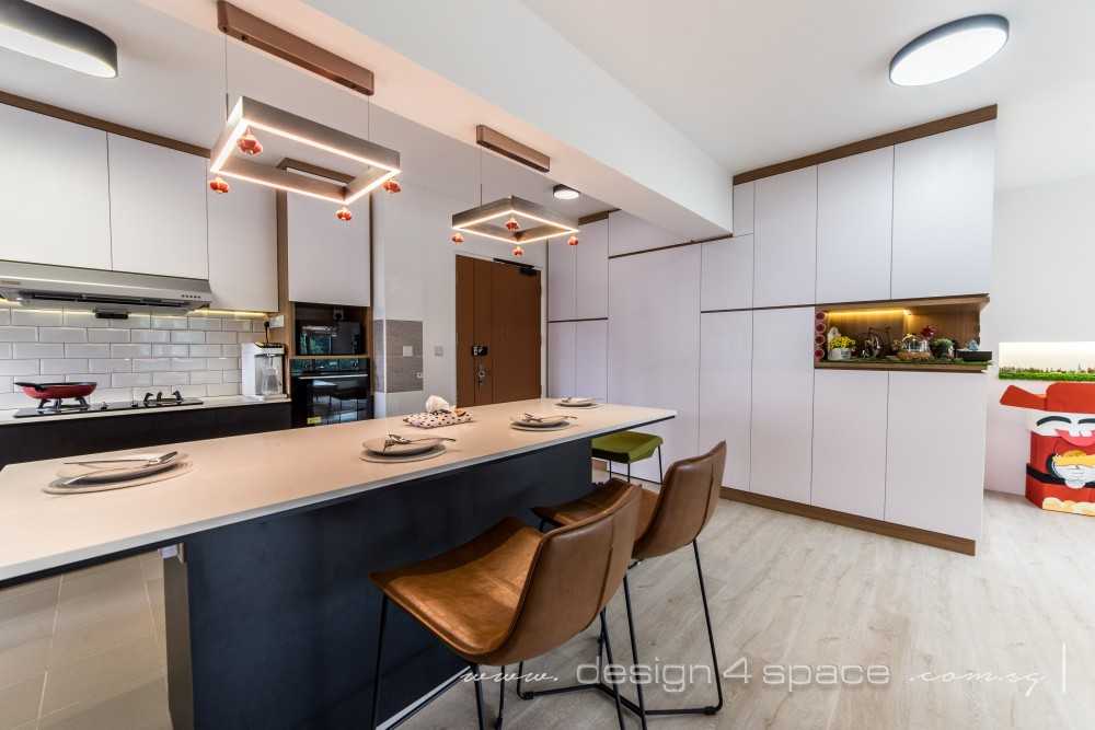 Scandinavian Dining Room with Cove Lighting and Drop Ceiling