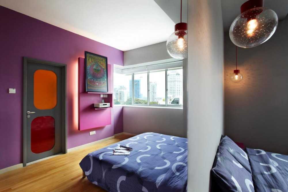 Eclectic Bedroom with Artwork and Queen Bed