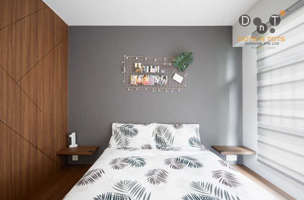 Minimalist Bedroom with Ceiling Light and Wardrobe