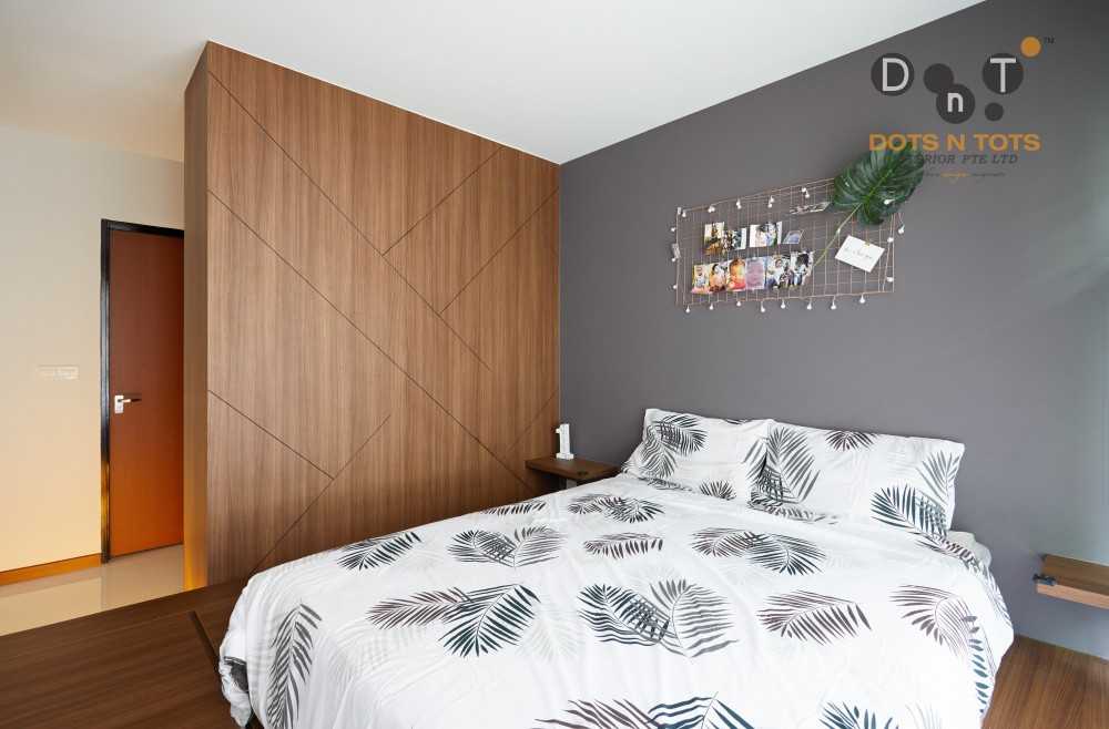Minimalist Bedroom with Platform Bed and Parquet Floor