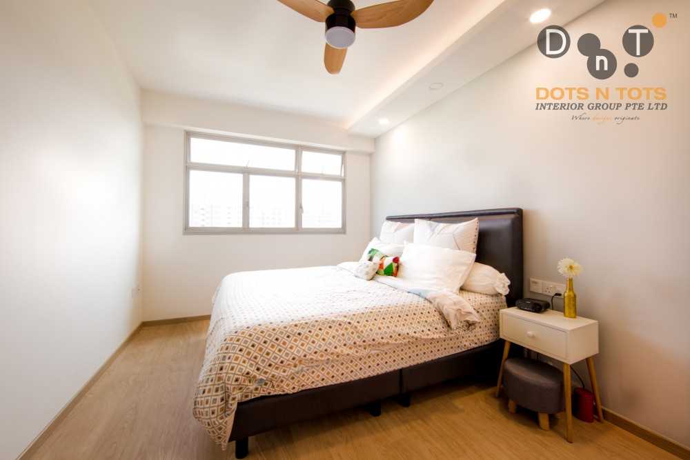 Contemporary Bedroom with Wardrobe and Built-in Bed