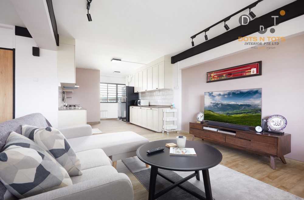 Vintage Living Room with Sofa and Coffee Table