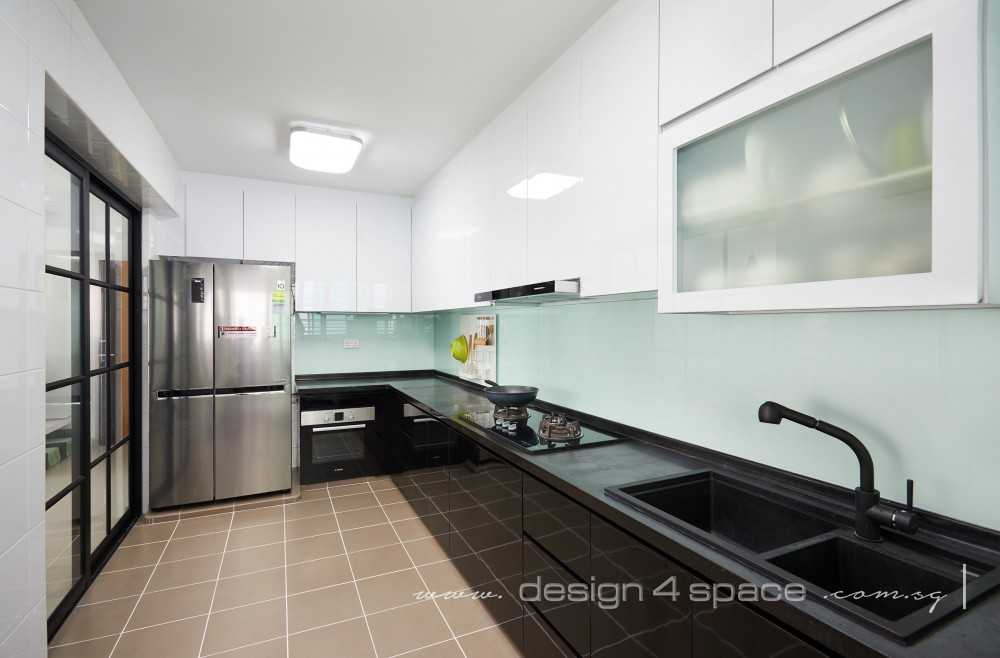 Scandinavian Kitchen with Kitchen Window and Kitchen Island