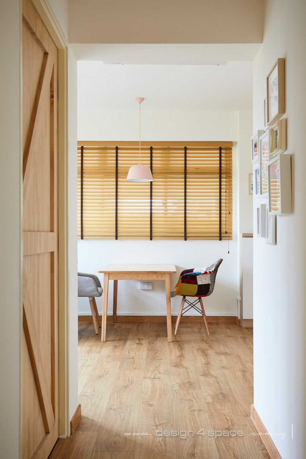 Scandinavian Dining Room with Drop Light and Drop Ceiling