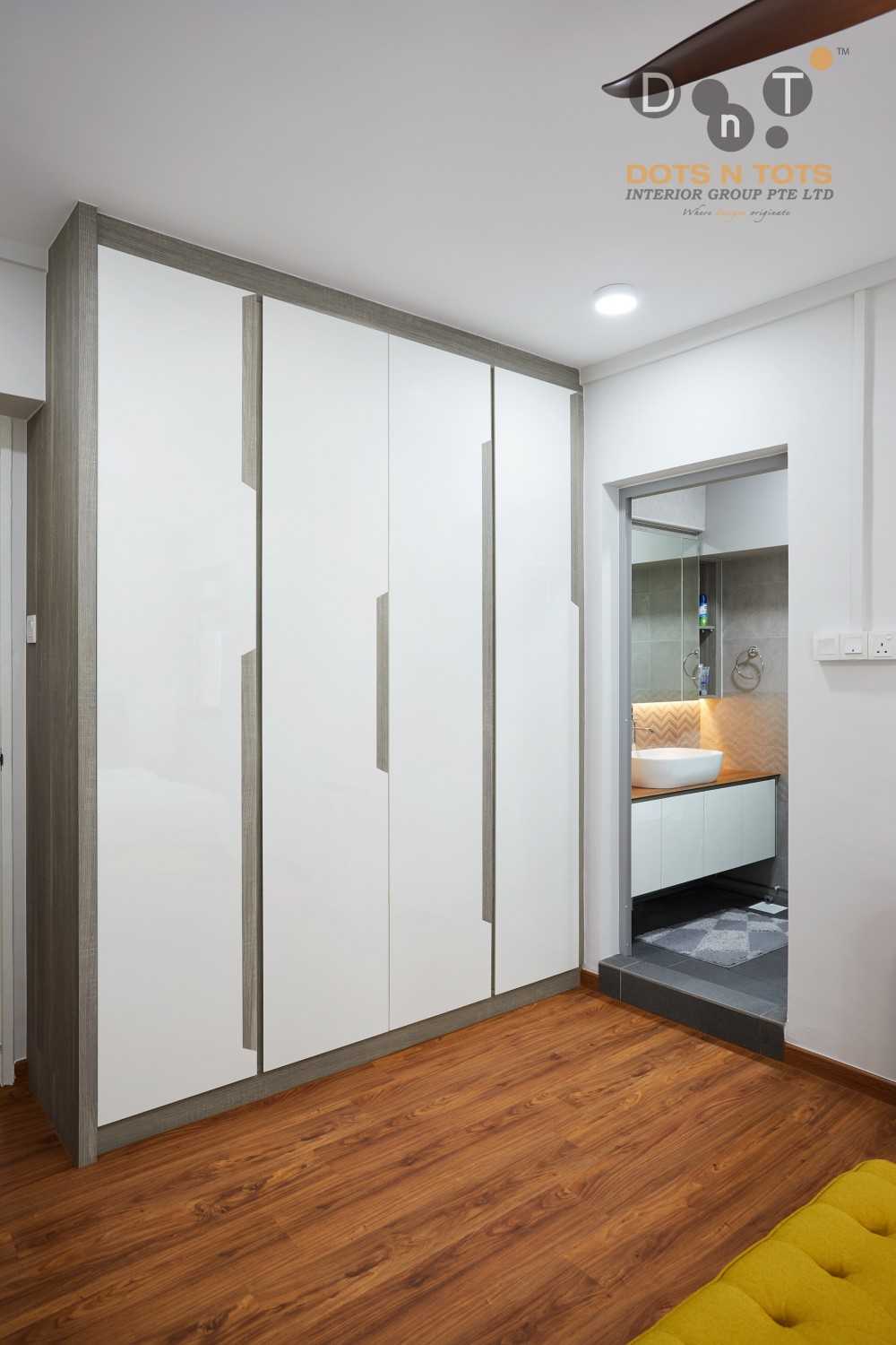 Scandinavian Bedroom with Vinyl Flooring and Wardrobe