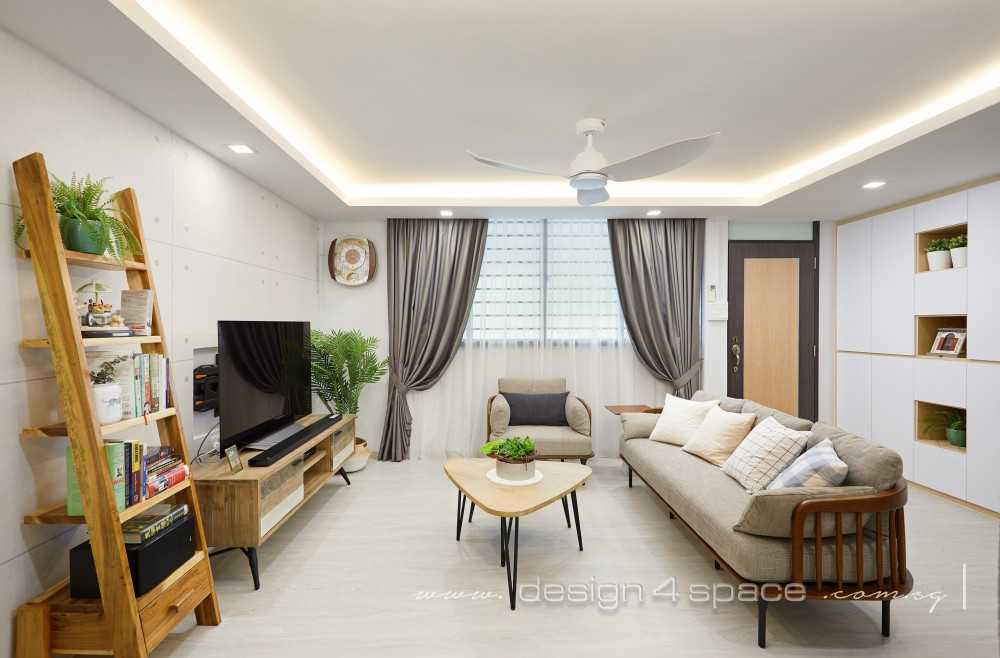 Scandinavian Living Room with Sofa and TV