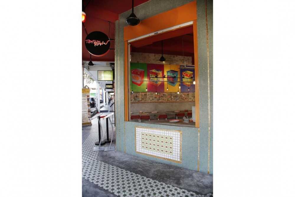 Vintage Restaurant with Artwork and Tiles