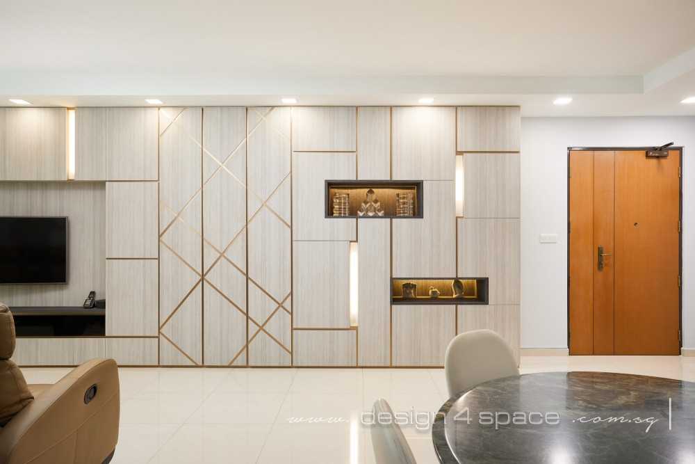 Contemporary Living Room with Sofa and TV