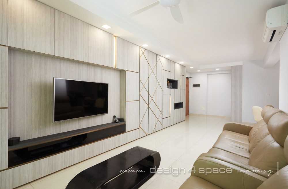 Contemporary Living Room with Sofa and Lighting