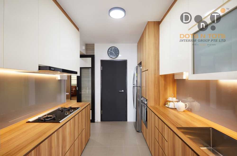Asian Kitchen with Kitchen Window and Open Kitchen