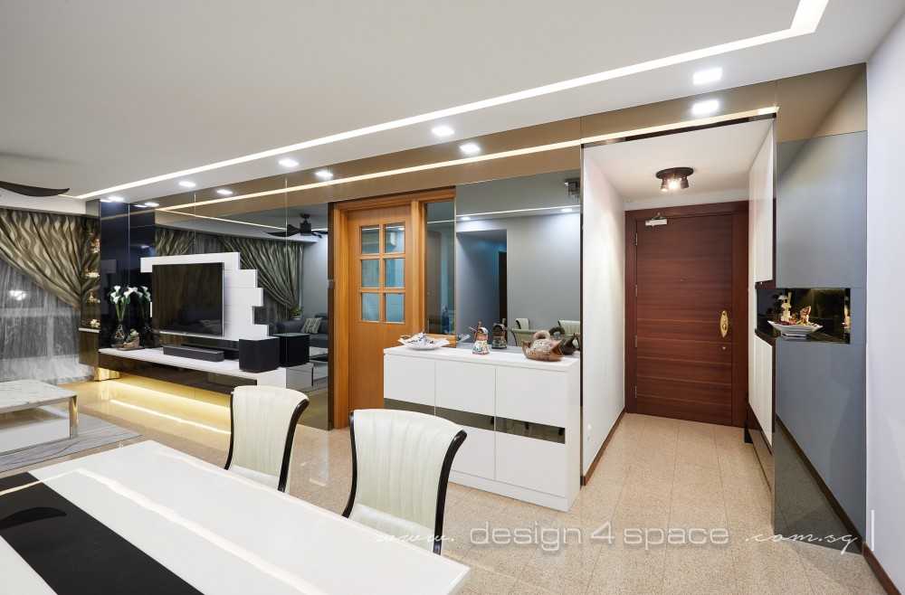 Modern Living Room with Vinyl Flooring and TV Console