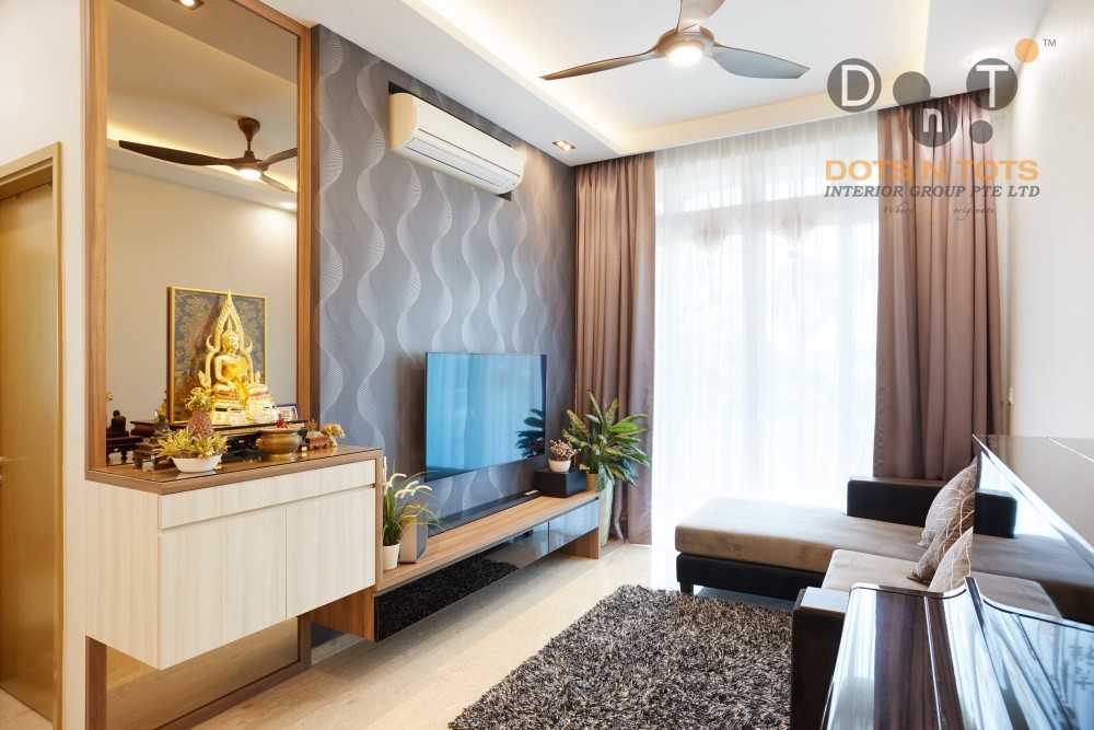 Modern Living Room with TV Console and Sofa