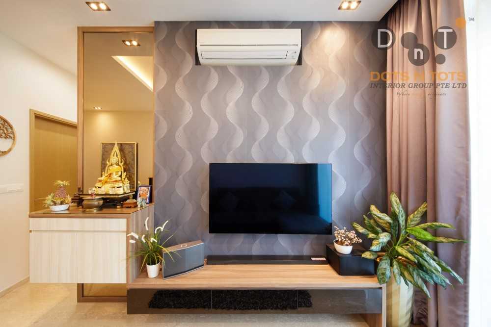 Modern Living Room with TV Console and Sofa