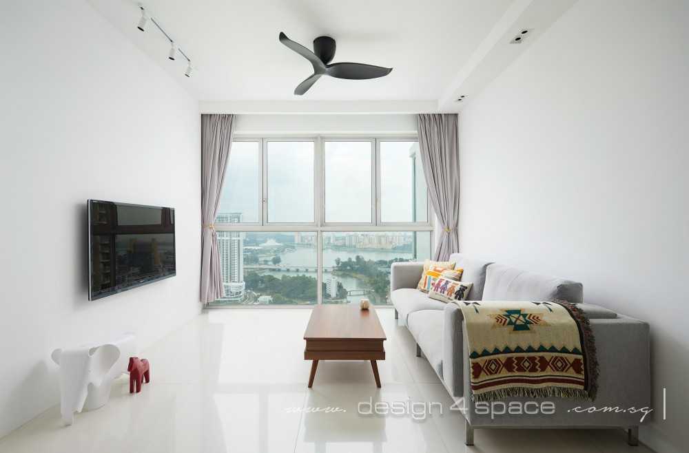 Minimalist Living Room with Sofa and Coffee Table
