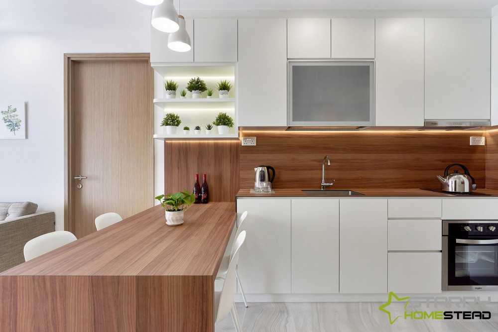 Scandinavian Kitchen with Kitchen Accessories and Kitchen Cabinets
