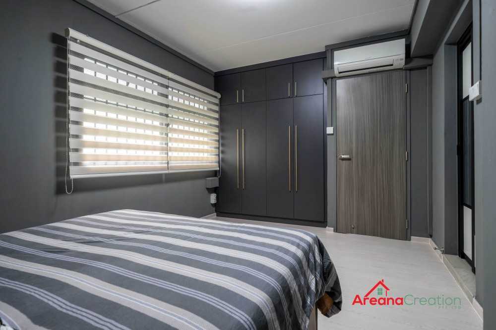 Modern Bedroom with Wardrobe and Queen Bed