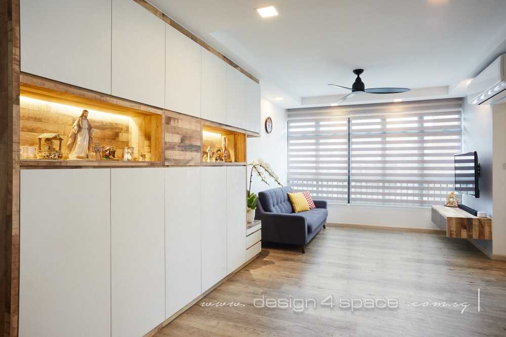 Contemporary Living Room with TV Console and Sofa