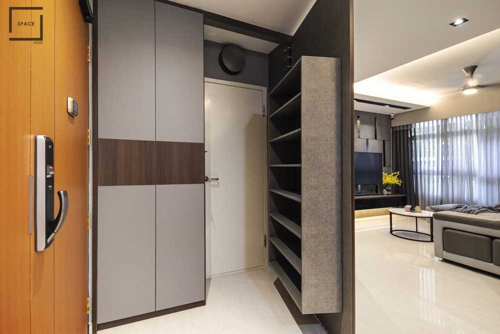 Contemporary Living Room with TV Console and Sofa