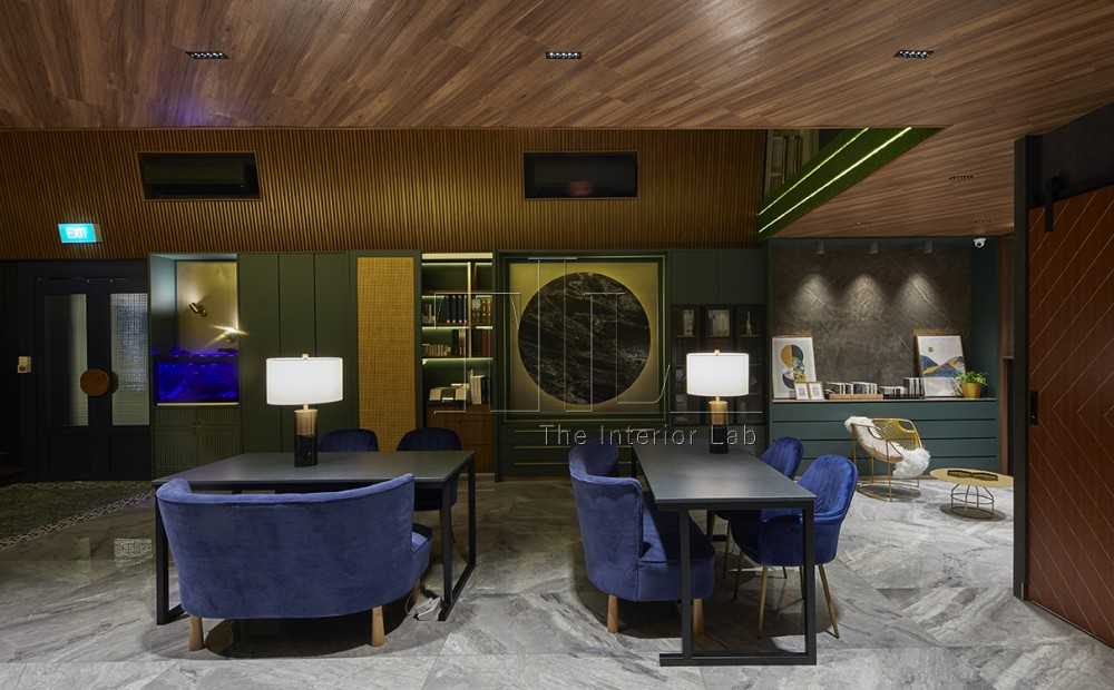 Modern Showroom with Marble Floor and Feature Wall