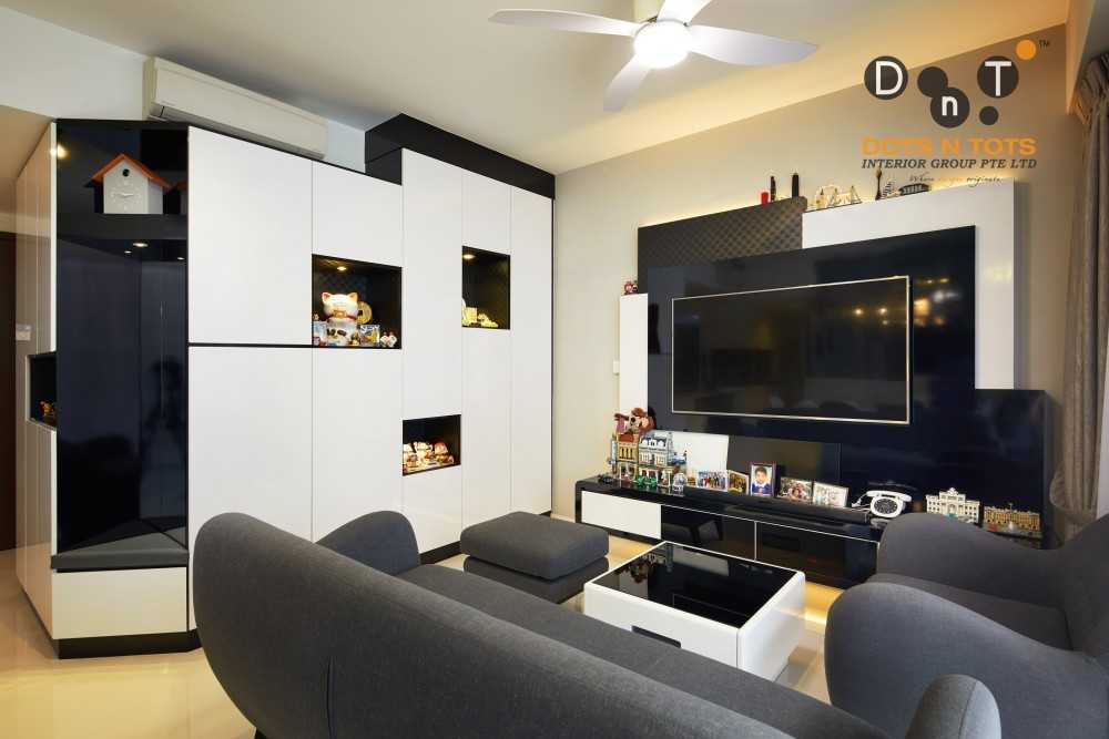 Contemporary Living Room with TV Console and Coffee Table